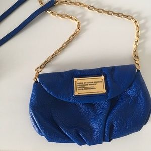 Marc by Marc Jacobs Blue Leather Crossbody Purse